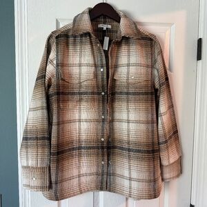 NWT Madewell shacket size S